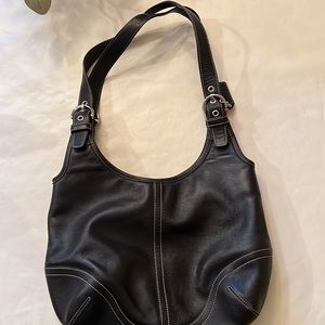 Coach black shoulder bag